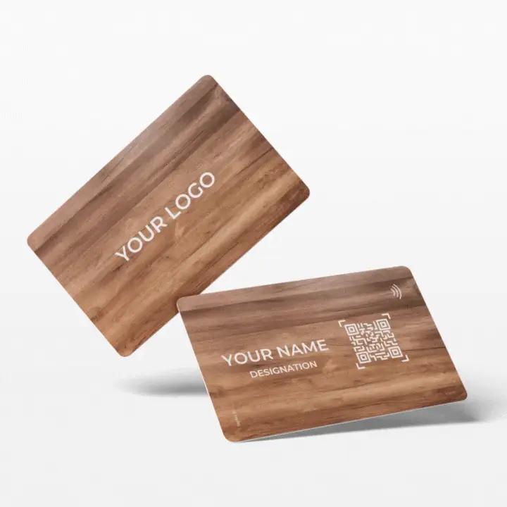 nfc wooden business card